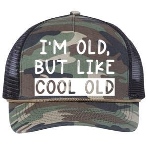 Funny Jokes Sarcastic IM Old But Like Cool Old Cute Gift Retro Rope Trucker Hat Cap