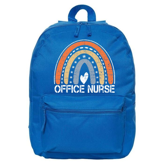 Funny Job Title Worker Vintage Rainbow Office Nurse Cute Gift 16 in Basic Backpack