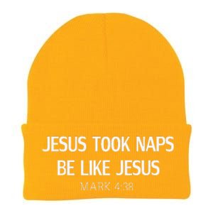 Funny Jesus Took Naps Be Like Jesus Mark 438 Knit Cap Winter Beanie