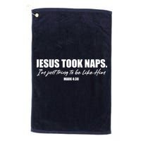 Funny Jesus Took Naps I'm Just Tring To Be Like Him Mark 4 38 Golf Towel