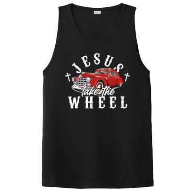 Funny Jesus Take The Wheel Classic Hot Rod Car PosiCharge Competitor Tank