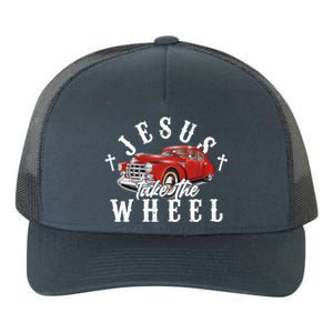 Funny Jesus Take The Wheel Classic Hot Rod Car Yupoong Adult 5-Panel Trucker Hat