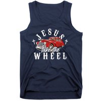 Funny Jesus Take The Wheel Classic Hot Rod Car Tank Top