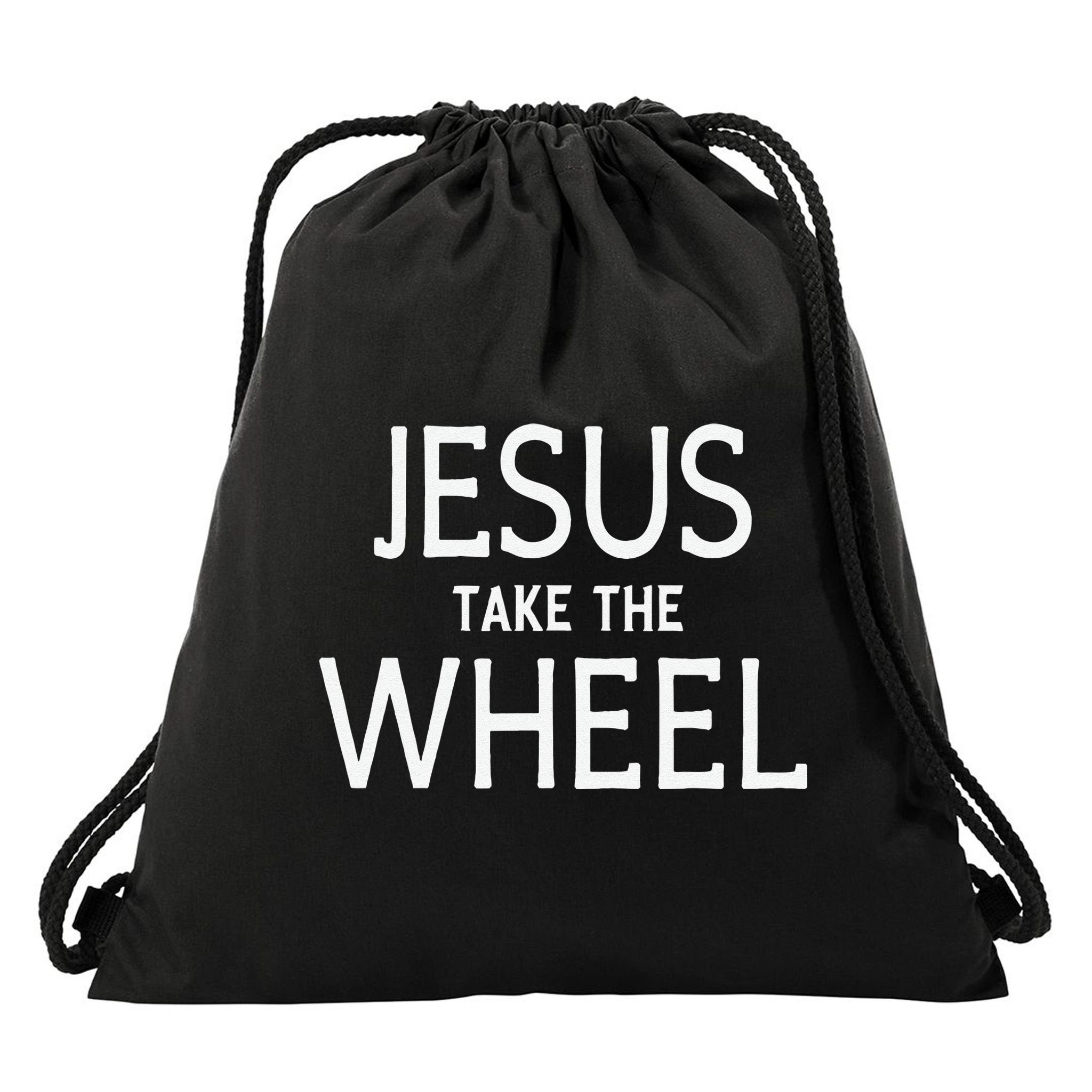 Funny Jesus Take The Wheel Happy Easter Family Gift Drawstring Bag