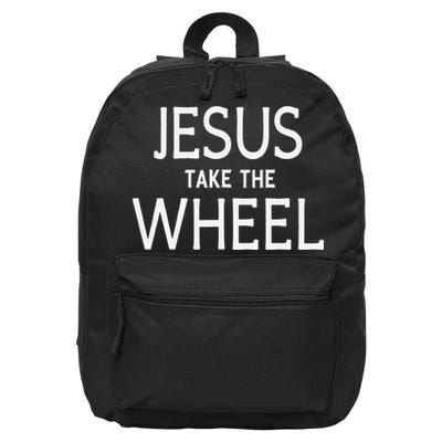 Funny Jesus Take The Wheel Happy Easter Family Gift 16 in Basic Backpack