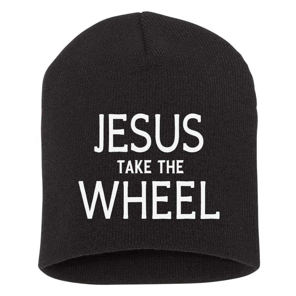 Funny Jesus Take The Wheel Happy Easter Family Gift Short Acrylic Beanie