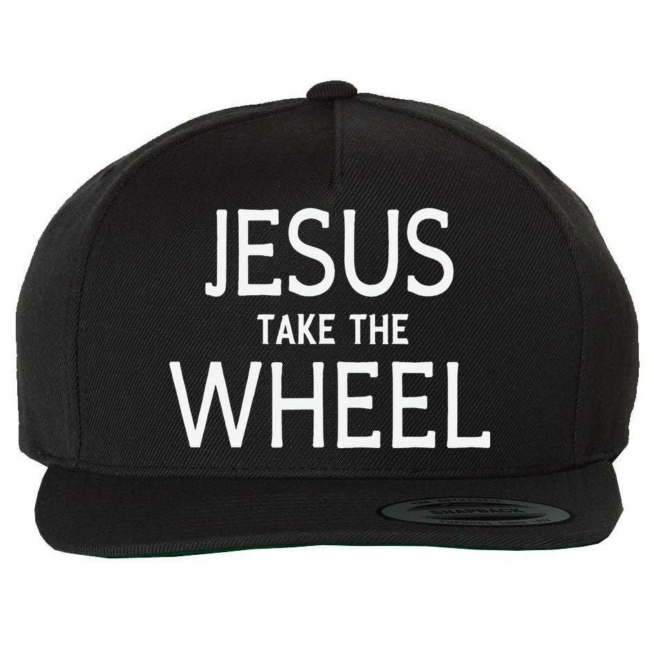 Funny Jesus Take The Wheel Happy Easter Family Gift Wool Snapback Cap
