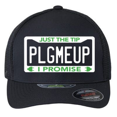 Funny Just The Tip Car Green Energy Earth Day Save Planet Gift Flexfit Unipanel Trucker Cap