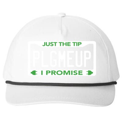 Funny Just The Tip Car Green Energy Earth Day Save Planet Gift Snapback Five-Panel Rope Hat