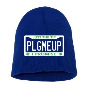 Funny Just The Tip Car Green Energy Earth Day Save Planet Gift Short Acrylic Beanie