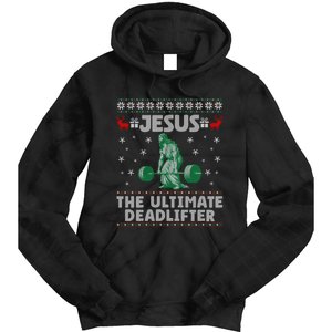 Funny Jesus The Ultimate Deadlifter Ugly Christmas Sweater Sweatshirt Tie Dye Hoodie