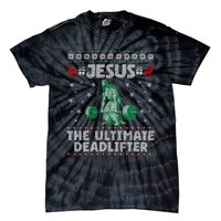 Funny Jesus The Ultimate Deadlifter Ugly Christmas Sweater Sweatshirt Tie-Dye T-Shirt