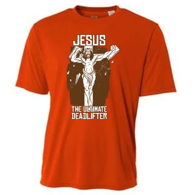 Funny Jesus The Ultimate Deadlifter Deadlift Afterlife Meaningful Gift Cooling Performance Crew T-Shirt