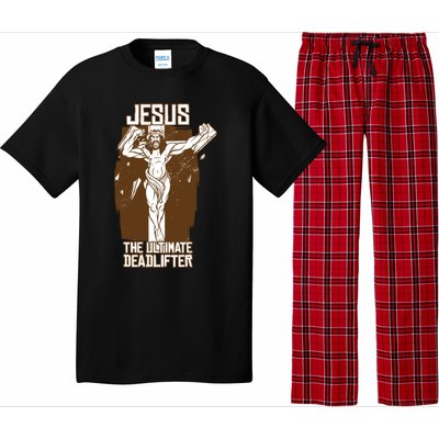 Funny Jesus The Ultimate Deadlifter Deadlift Afterlife Meaningful Gift Pajama Set