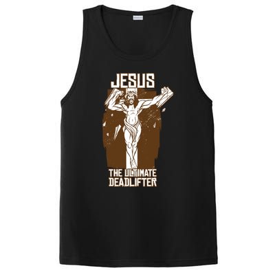 Funny Jesus The Ultimate Deadlifter Deadlift Afterlife Meaningful Gift PosiCharge Competitor Tank