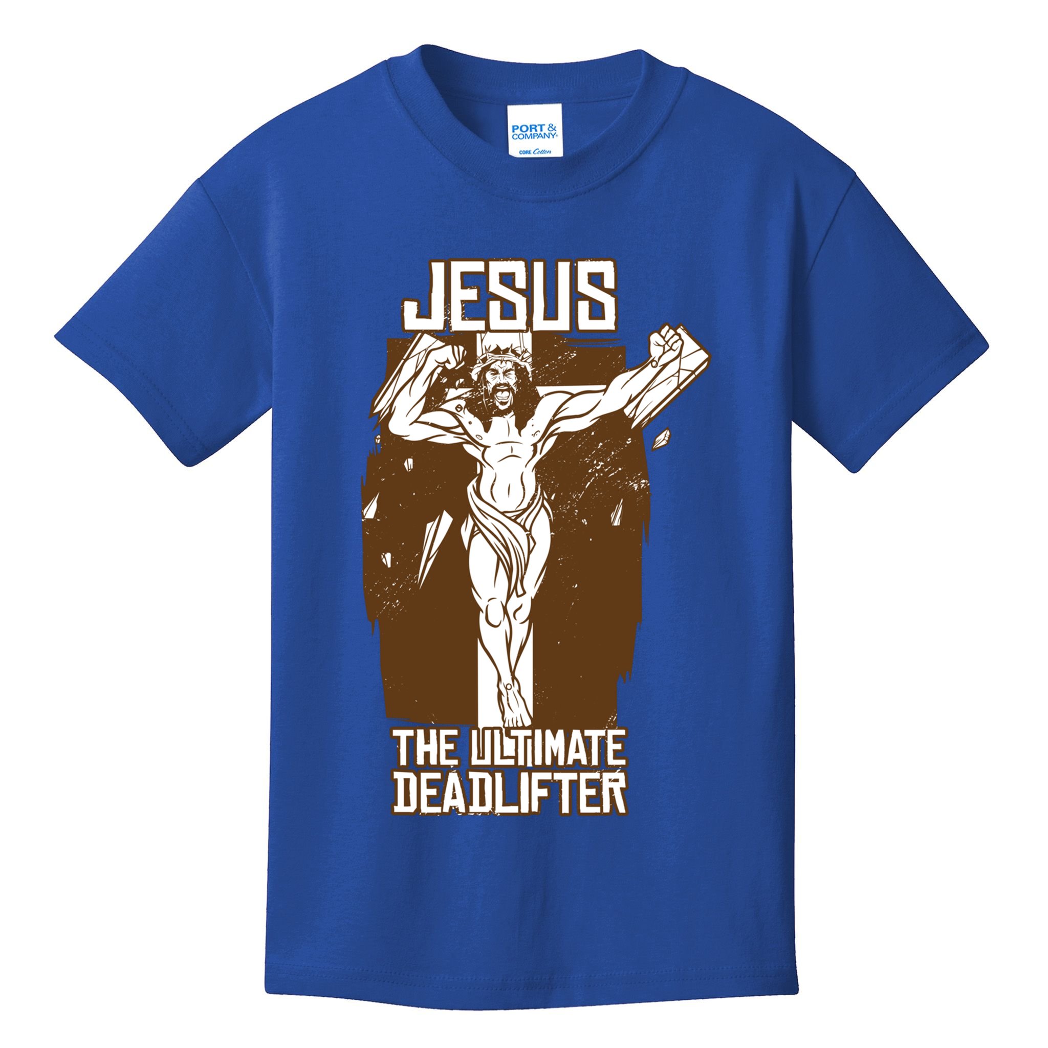 Funny Jesus The Ultimate Deadlifter Deadlift Afterlife Meaningful Gift Kids T-Shirt