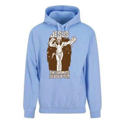 Funny Jesus The Ultimate Deadlifter Deadlift Afterlife Meaningful Gift Unisex Surf Hoodie