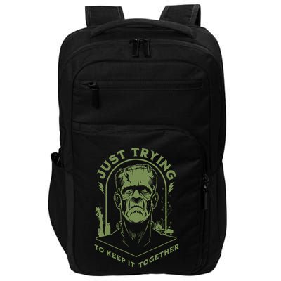 Frankenste!in Just Trying To Keep It Together Halloween Impact Tech Backpack