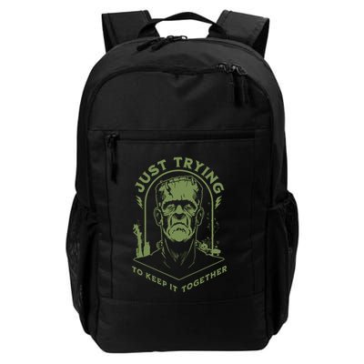 Frankenste!in Just Trying To Keep It Together Halloween Backpack