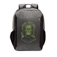 Frankenste!in Just Trying To Keep It Together Halloween Vector Backpack