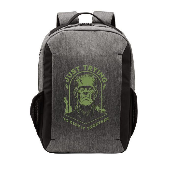 Frankenste!in Just Trying To Keep It Together Halloween Vector Backpack