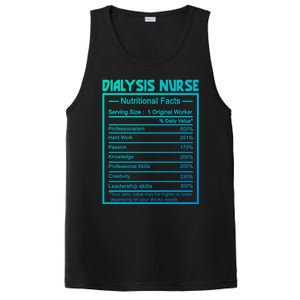 Funny Job Title Worker Nutrition Facts Dialysis Nurse Gift PosiCharge Competitor Tank