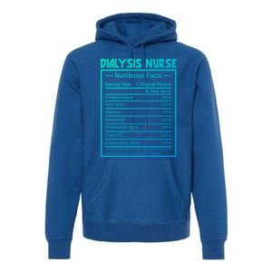 Funny Job Title Worker Nutrition Facts Dialysis Nurse Gift Premium Hoodie