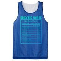 Funny Job Title Worker Nutrition Facts Dialysis Nurse Gift Mesh Reversible Basketball Jersey Tank