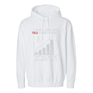 Funny Joke Trickle Down Economics Is A Trick Garment-Dyed Fleece Hoodie