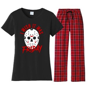 Friday Jason Voorhees Horror Movie Mask Halloween Women's Flannel Pajama Set