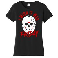 Friday Jason Voorhees Horror Movie Mask Halloween Women's T-Shirt