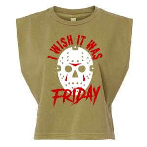 Friday Jason Voorhees Horror Movie Mask Halloween Garment-Dyed Women's Muscle Tee