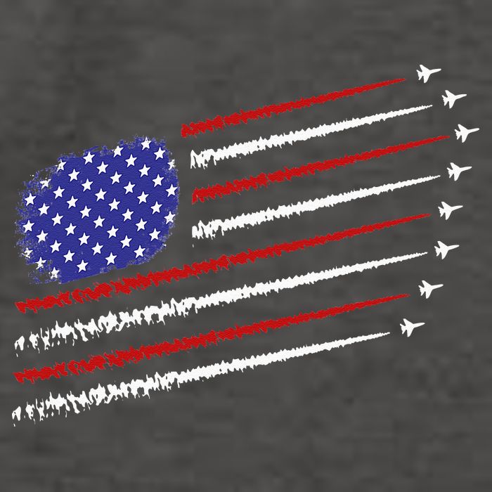 Fighter Jets With USA American Flag 4th Of July Celebration Vector Backpack