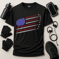 Fighter Jets With USA American Flag 4th Of July Celebration Cooling Performance Crew T-Shirt