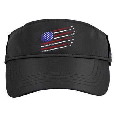 Fighter Jets With USA American Flag 4th Of July Celebration Adult Drive Performance Visor