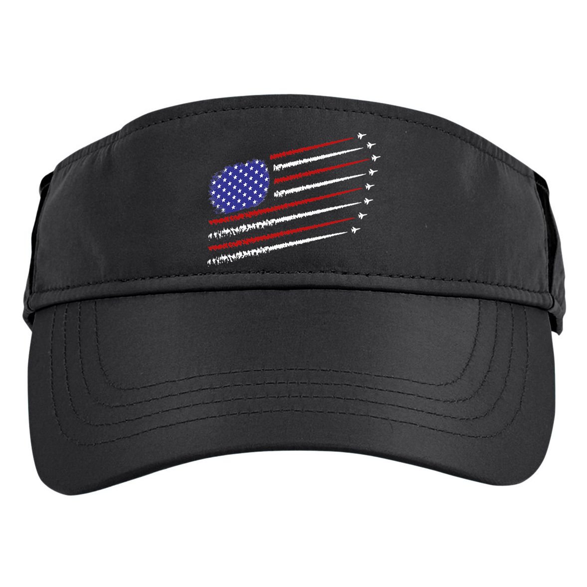 Fighter Jets With USA American Flag 4th Of July Celebration Adult Drive Performance Visor