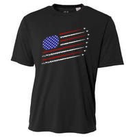 Fighter Jets With Usa American Flag Cooling Performance Crew T-Shirt