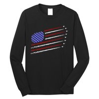 Fighter Jets With Usa American Flag Long Sleeve Shirt