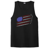 Fighter Jets With Usa American Flag PosiCharge Competitor Tank