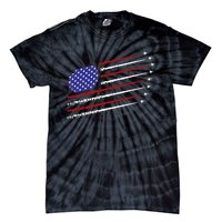 Fighter Jets With Usa American Flag Tie-Dye T-Shirt