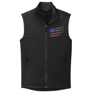 Fighter Jets With Usa American Flag Collective Smooth Fleece Vest