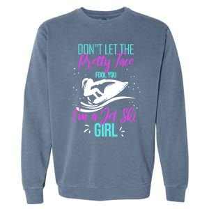 Funny Jetski Water Sports Holidays Gift Garment-Dyed Sweatshirt