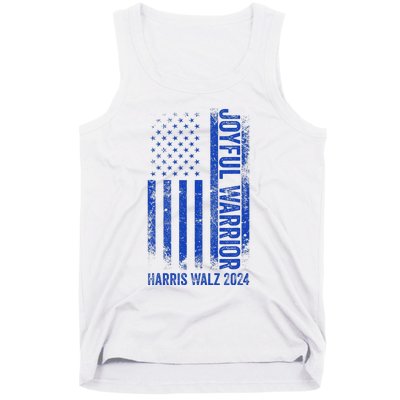 Funny Joyful Warrior Harris Waltz 2024 Usa Flag Tank Top