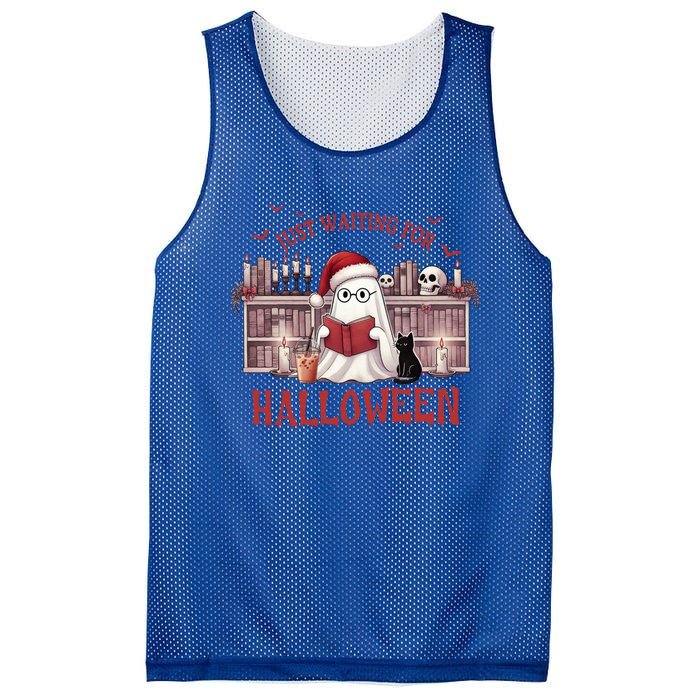 Funny Just Waiting For Halloween Gift Mesh Reversible Basketball Jersey Tank