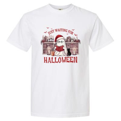 Funny Just Waiting For Halloween Gift Garment-Dyed Heavyweight T-Shirt