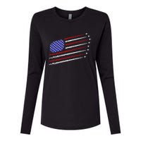 Fighter Jets With Usa American Flag 4th Of July Celebration Womens Cotton Relaxed Long Sleeve T-Shirt