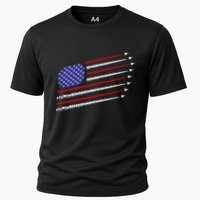 Fighter Jets With Usa American Flag 4th Of July Celebration Cooling Performance Crew T-Shirt