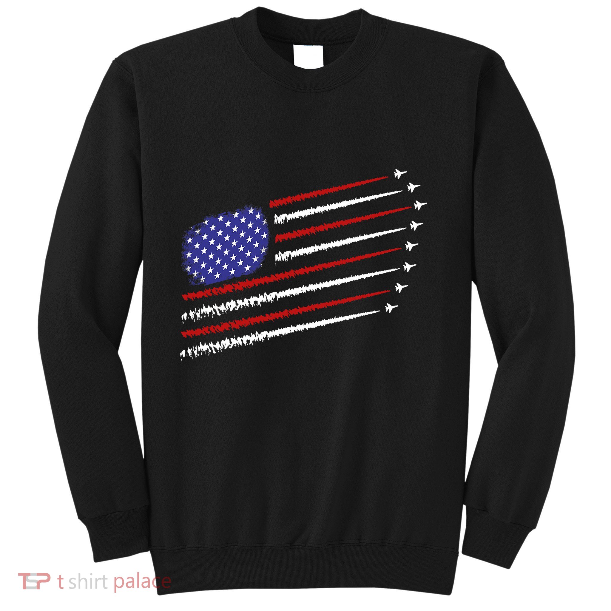 Fighter Jets With Usa American Flag 4th Of July Celebration Sweatshirt