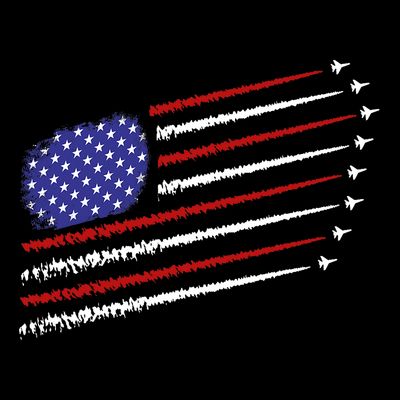 Fighter Jets With Usa American Flag 4th Of July Celebration T-Shirt