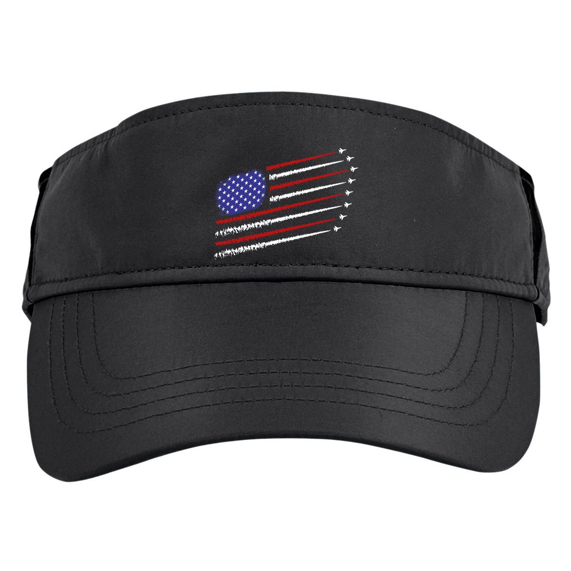 Fighter Jets With Usa American Flag 4th Of July Celebration Adult Drive Performance Visor